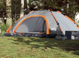 Camping Tent 5-Person Grey and Orange Quick Release 4004175