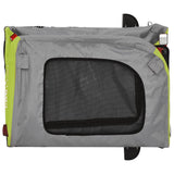 Pet Bike Trailer Green and Grey Oxford Fabric&Iron 93843