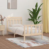 Bed Frame without Mattress Solid Wood Pine 90x200 cm 3107013