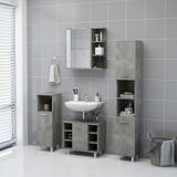 ZNTS Bathroom Mirror Cabinet Concrete Grey 62.5x20.5x64 cm Engineered Wood 803312
