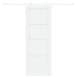 Sliding Door White 73.5 x 198.5 cm Solid Pine Wood 3333579