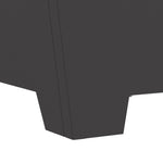 ZNTS Fire Pit Square Black 80x80x40 cm Steel 858968