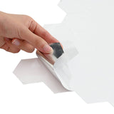 Hexagon Tile 20 pcs White 30 x 30 cm Polyurethane and PET 42046226