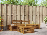 Outdoor Sofa Set Natural 59 x 59 x 37 cm Solid Acacia Wood 3375434