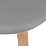 Dining Chairs 6 pcs Grey Plastic 244776