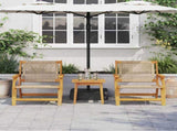 Garden Furniture 2 pcs Beige 67 x 78 x 73 cm Solid Acacia Wood 367829