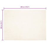 Anti-Slip Faux Rabbit Fur Rug OLITE White 200 x 280 cm 42021617