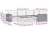 Outdoor Sofa Set 5 pcs Natural 59 x 59 x 37 cm Polyester 3384335
