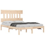 Bed Frame without Mattress 140x190 cm Solid Wood 3104718