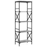 Bookcase 5-Tier Grey Sonoma 59x35x171 cm Engineered Wood 837625