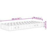 Pocket Spring Mattress Medium Firm 90x200 cm 372827