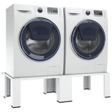 Double Washing and Drying Machine Pedestal White 51194