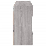 TV Wall Cabinet with LED Lights Grey Sonoma 98.5x30x60.5 cm 837111