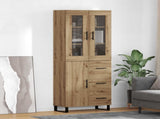Highboard with Drawer 2 pcs Artisan Oak Engineered Wood 3415908