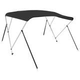 ZNTS 3-bow Bimini Top Black 183x160x137 cm 94803