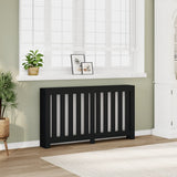 Radiator Cover Black 149x20x82 cm Engineered Wood 852745