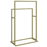 Freestanding Towel Rack Gold 48x24x78.5 cm Iron 343089
