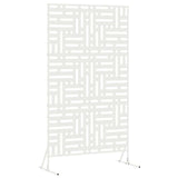 Privacy Screen White 100 x 50 x 180 cm Steel 868550