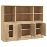 Highboards 3 pcs Sonoma Oak Engineered Wood 3185306