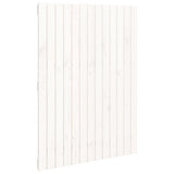 Wall Headboard White 82.5x3x110 cm Solid Wood Pine 824954