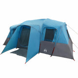 Family Tent Tunnel 16-Person Blue Waterproof 94708