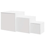 Side Tables 3 pcs White Engineered Wood 808585