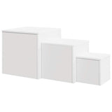 Side Tables 3 pcs White Engineered Wood 808585