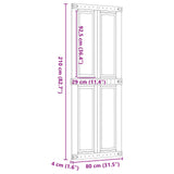 Barn Door Corona Honey Brown 80 x 210 cm Solid Pine Wood 42021180