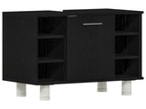 Bathroom Cabinet Black Oak 60 x 32 x 54 cm Engineered Wood 862514