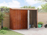 Garden Sheds Brown 203.5 x 73 x 200 cm Metal 42011302