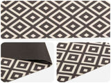 Kitchen Rug Grey and White Diamonds 300 x 60 cm 100% Polyamide 42045721