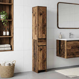 Bathroom Cabinet Old Wood 30 x 33 x 190 cm Engineered Wood 890758