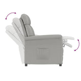 Recliner Chair Light Grey Light grey 70.5 x 96.5 x 95 cm Fabric 348401