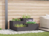 Garden Planter Black 80 x 80 x 60 cm Steel 865855