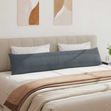 Sofa Pillows 2 pcs Dark Grey 200 x 40 cm Corduroy Fabric 42013886