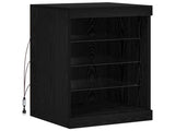 LED Sideboard Black Oak 41 x 37 x 67 cm Engineered Wood 863053