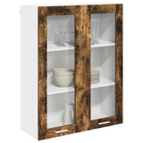 Hanging Cabinet Smoked Oak 80 x 31 x 100 cm Engineered Wood 884398