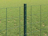 Welded Wire Fence 25 x 0.8 m PVC-Coated Steel Green 3336026