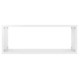 ZNTS Wall Cube Shelf 4 pcs High Gloss White 60x15x23 cm Engineered Wood 807152