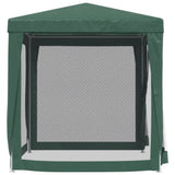 Party Tent with 4 Mesh Sidewalls Green 2x2 m HDPE 319218