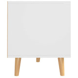 326782 TV Cabinet White and Sonoma Oak 90x40x48,5 cm Engineered Wood