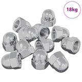 Hex Acorn Nuts 3913 pcs Silver Metal 864477