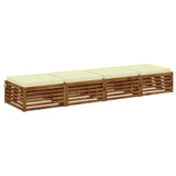 4-Piece Seat Cushions SOEST 4 pcs 100% Polyester Cream 945084