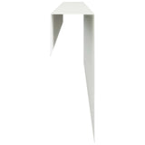 Garden Cover Profile 10 pcs 100 x 5 x 15 cm Steel White 8012937