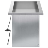 Garden Planter with LED Silver 30 x 60 x 30 cm Galvanised Steel 8008094