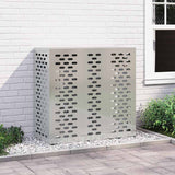Air Conditioner Cover Silver 110 x 50 x 105 cm Galvanised Steel 865916