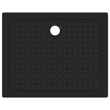 Shower Base Tray with Dots 100 x 80 x 4 cm ABS Black 42033512