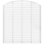 Arched Gabion Basket 200x30x200/220 cm Galvanised Iron 153470