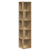 Corner Cabinet Artisan Oak 33x33x165 cm Engineered Wood 856725