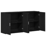 Sideboard 2 pcs Black Oak 79 x 38 x 80 cm Engineered Wood 3334310